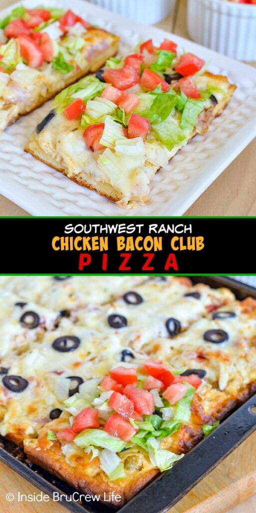 Southwest Ranch Chicken Bacon Club Pizza