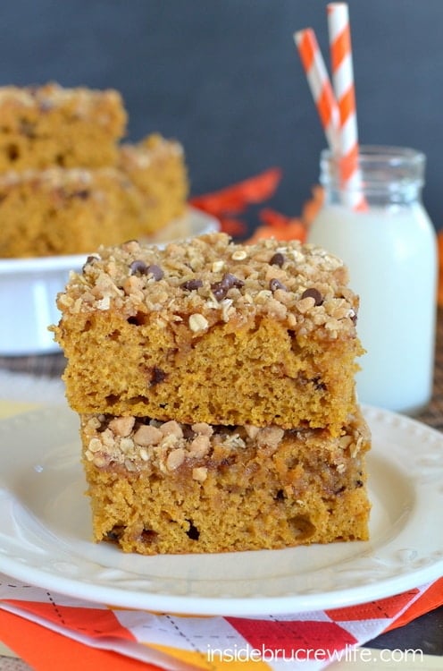 Brown Butter Pumpkin Streusel Coffee Cake 