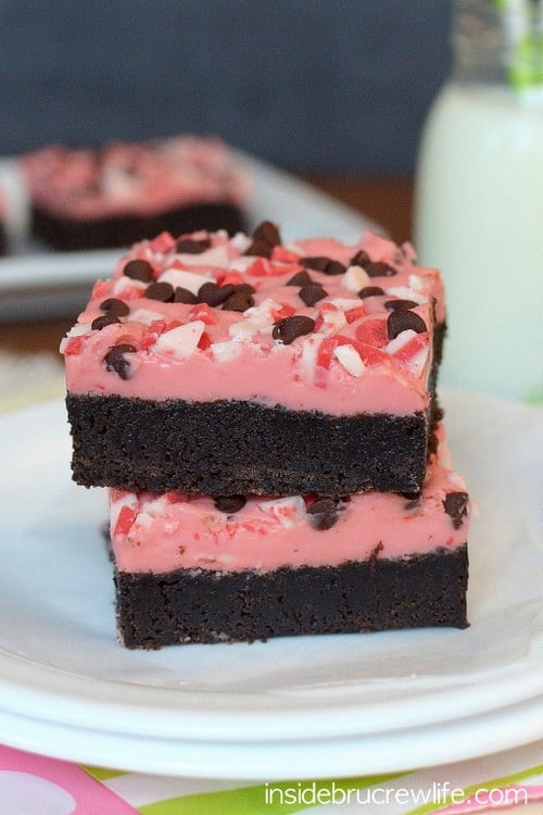 Peppermint Chip Brownies 