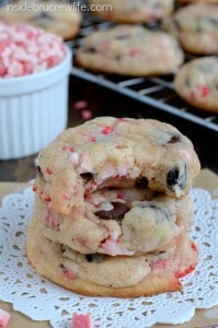 White Chocolate Peppermint Cookies - Inside BruCrew Life