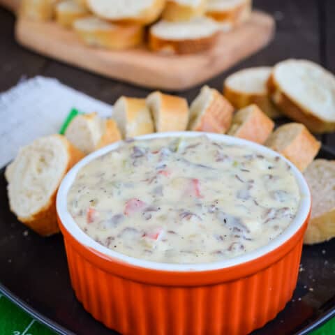Philly Cheese Steak Queso Dip