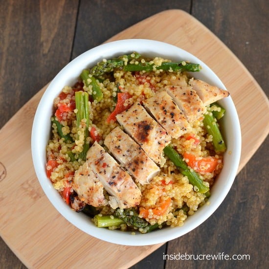 Roasted Red Pepper and Asparagus Quinoa 