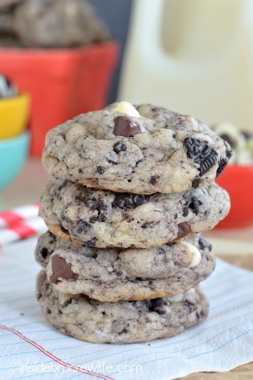 Chocolate Chip Cookies and Cream Cookies 