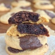 Chocolate Biscoff Swirl Cookies