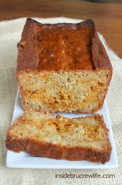 Coconut Butterscotch Banana Bread - coconut and butterscotch adds a fun twist to the classic banana bread