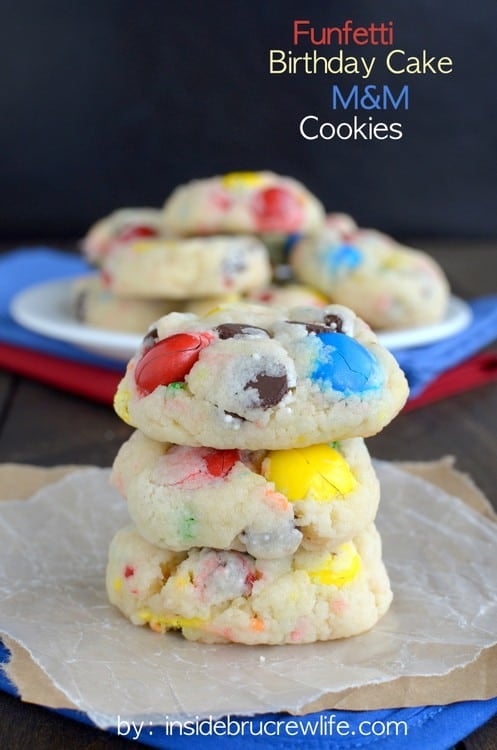Sprinkles and M&M's turn these cookies into a fun birthday treat!