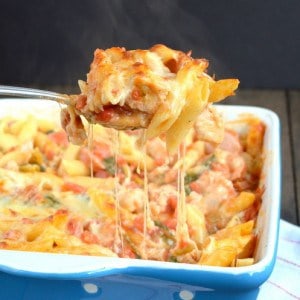 Chicken Sausage Pasta Bake