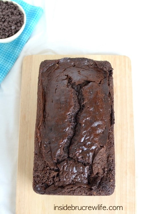 Chocolate Mocha Chip Banana Bread - this chocolate banana bread has a delicious mocha twist.  It will disappear in a day!