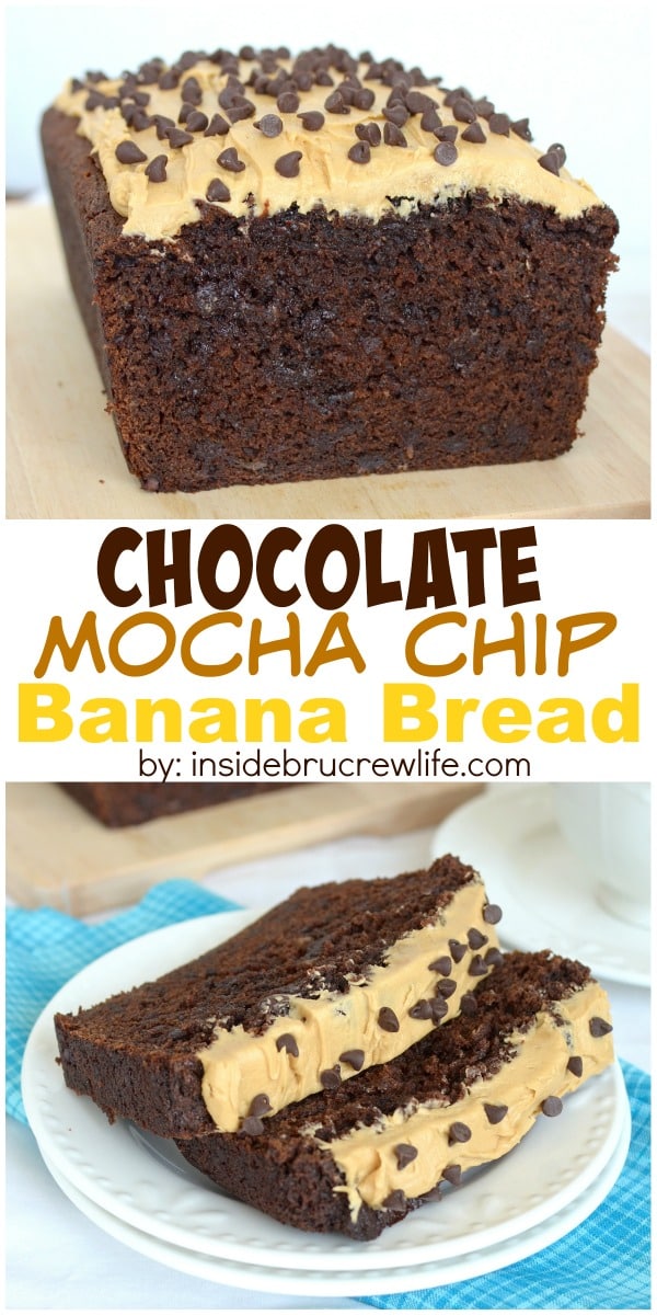 This chocolate banana bread has a delicious mocha twist. It will disappear in a day!