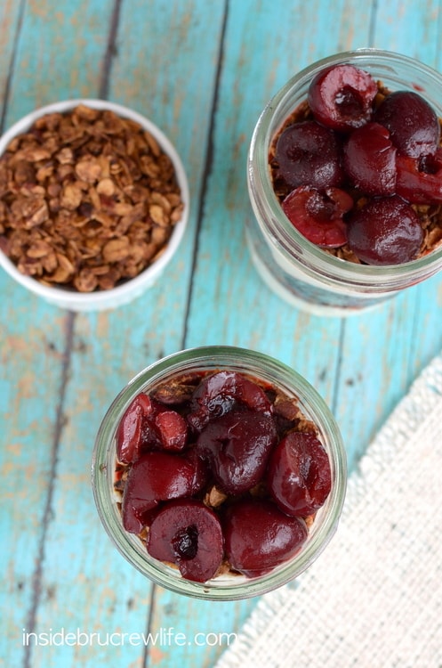 Layers of fruit, yogurt, and granola makes a quick and easy breakfast for busy mornings.