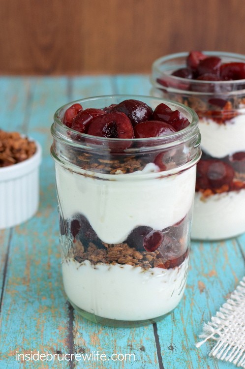 Layers of fruit, yogurt, and granola makes a quick and easy breakfast for busy mornings.