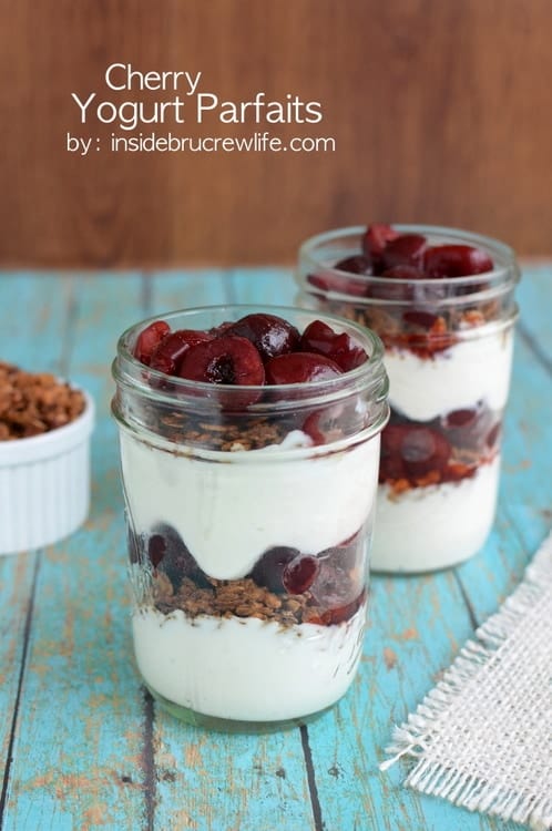 Layers of fruit, yogurt, and granola makes a quick and easy breakfast for busy mornings.