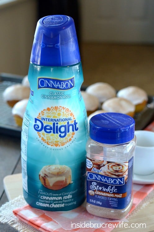 Cinnabon products used for the Cinnabon Pumpkin Muffins