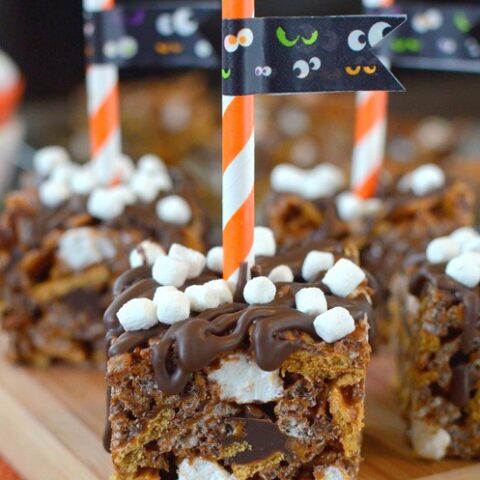 Pumpkin S’mores Rice Krispie Treats