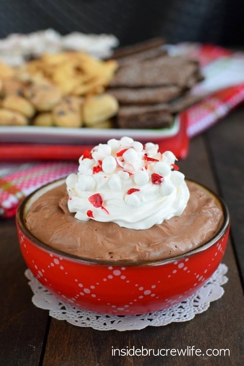 Hot Chocolate Cheesecake Dip 