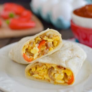 Loaded Breakfast Egg Burritos Recipe - Inside BruCrew Life