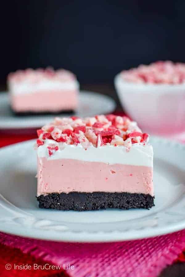 No Bake Peppermint Oreo Cheesecake