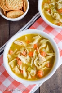 Easy Chicken Noodle Soup - Inside BruCrew Life