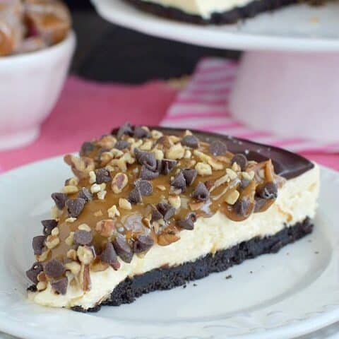 Chocolate Caramel Cheesecake Tart