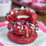 Red Velvet Peppermint Pattie Cookies