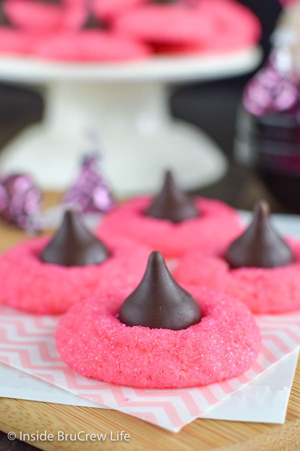 Strawberry Truffle Kiss Cookies