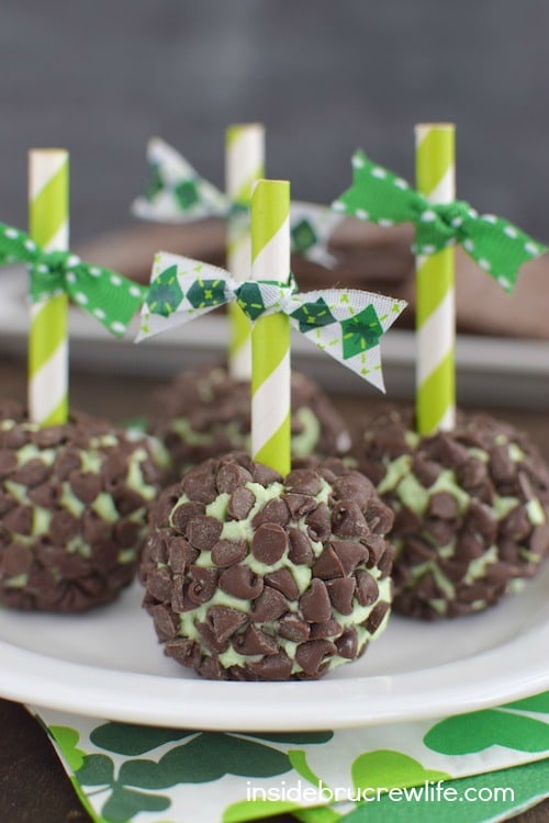 Mint Chocolate Chip Cheese Balls 