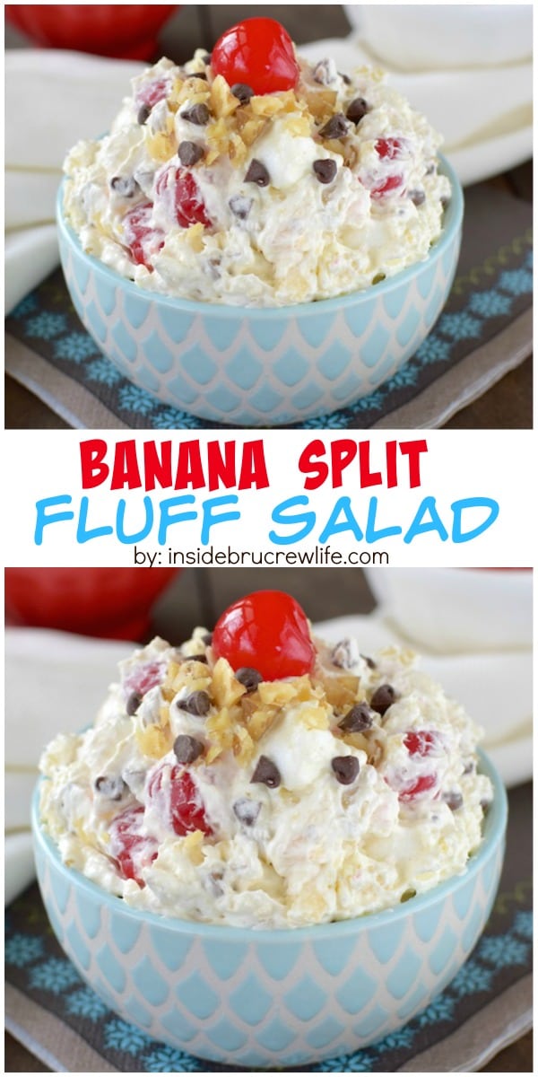 Banana Split Fluff Salad