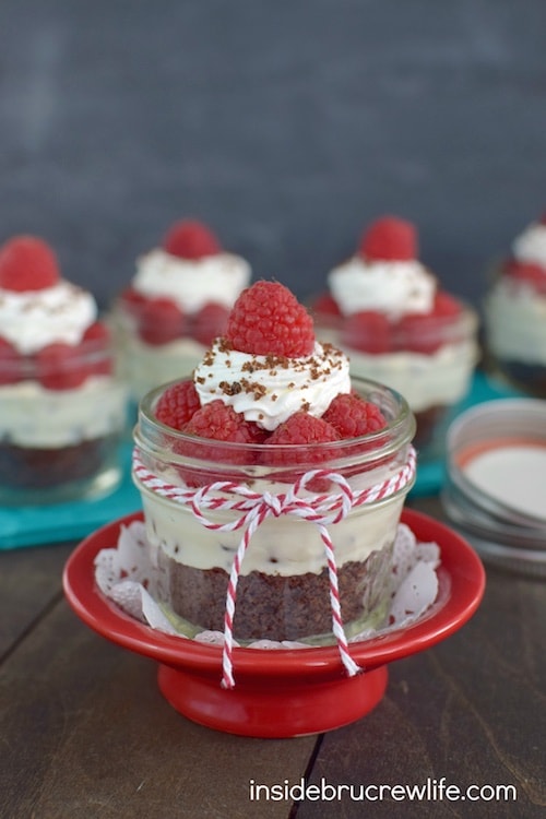 These easy no-bake cheesecake parfaits can be made in minutes and are perfect for ending any meal with.