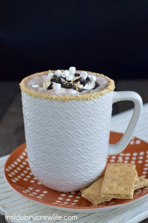 This fun coffee drink has all the flavor of a s'mores without all the work. Perfect drink to relax with this afternoon.