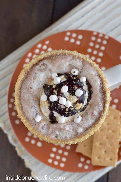 This fun coffee drink has all the flavor of a s'mores without all the work. Perfect drink to relax with this afternoon.