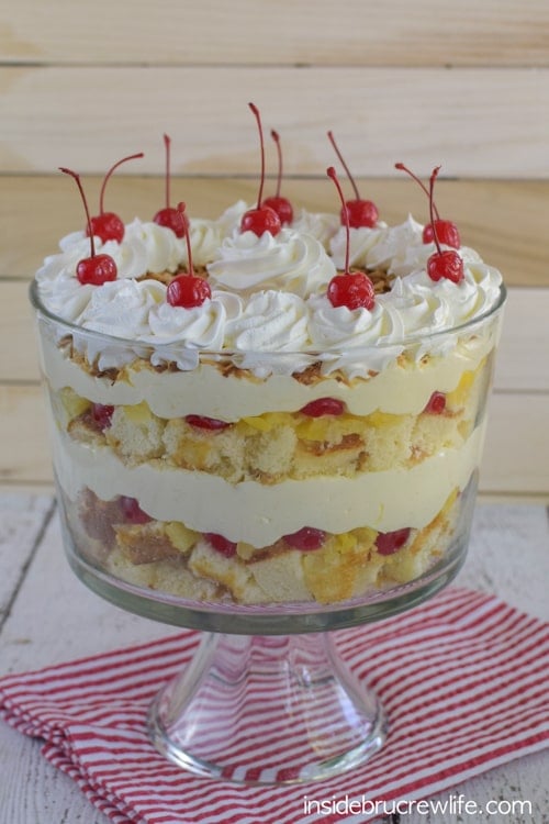 Pina Colada Cake Trifle 