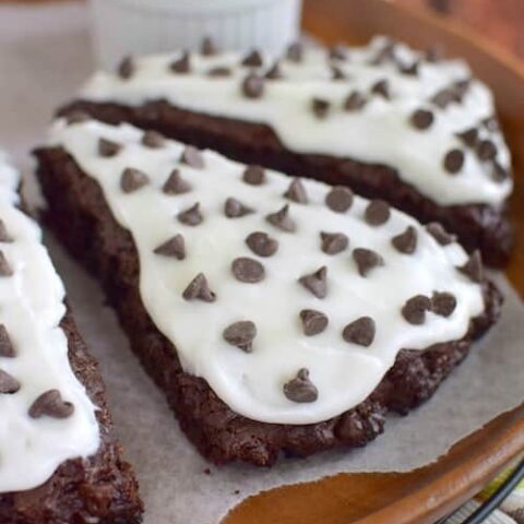 Frosted Chocolate Banana Scones
