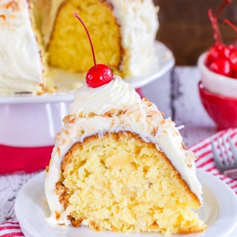 Pina Colada Bundt Cake