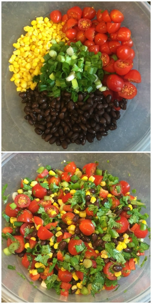 Fresh chopped veggies in a bowl