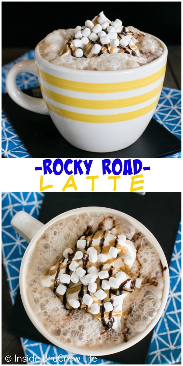 Adding peanut butter, chocolate, and marshmallow takes this easy to make latte over the top. Perfect drink for quiet mornings or afternoons!
