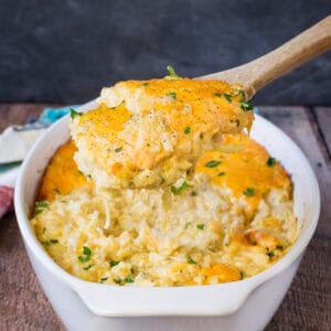 Cheesy Hashbrown Casserole Recipe {without soup} - Inside BruCrew Life