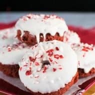 Red Velvet Peppermint Donuts