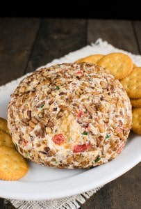 Red Pepper Cheeseball (with Garlic) - Inside BruCrew Life