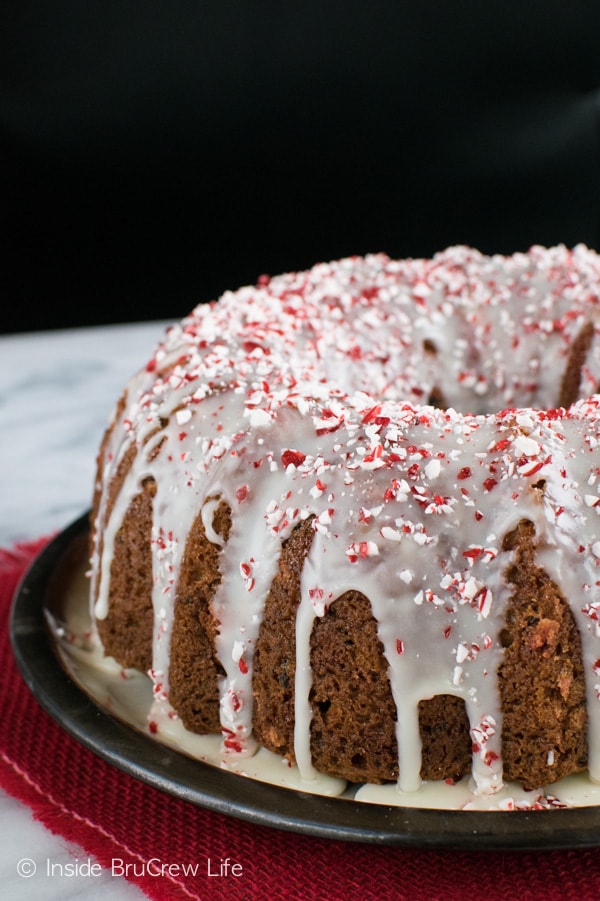 White chocolate, peppermint, and Oreo cookies make this an impressive holiday cake for any party.