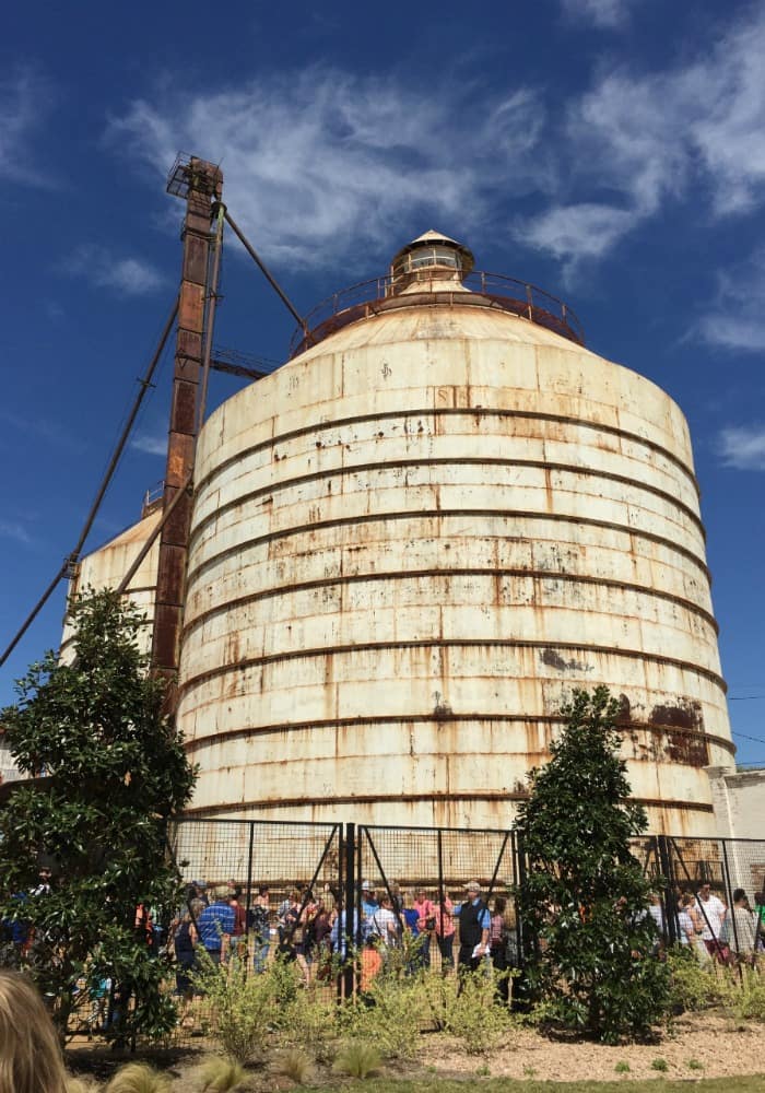 Silos at Magnolia Market in Waco, Texas