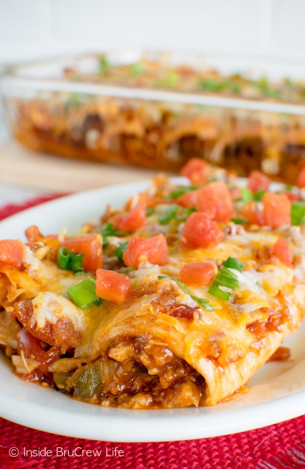 Monterey Chicken Enchiladas - Inside BruCrew Life