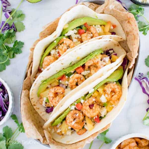 Caribbean Jerk Shrimp Tacos - Inside BruCrew Life