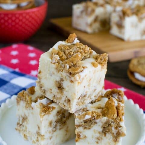 White Chocolate Oatmeal Creme Pie Fudge