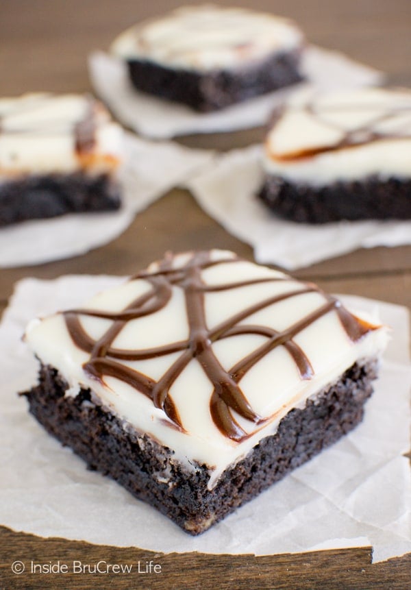 Zebra Brownies - chocolate zebra stripes add a fun flair to these homemade brownies! Awesome dessert recipe!