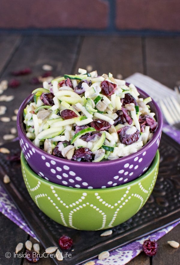 Cranberry Zucchini Slaw