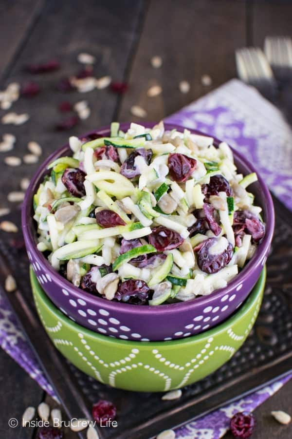 Cranberry Zucchini Slaw