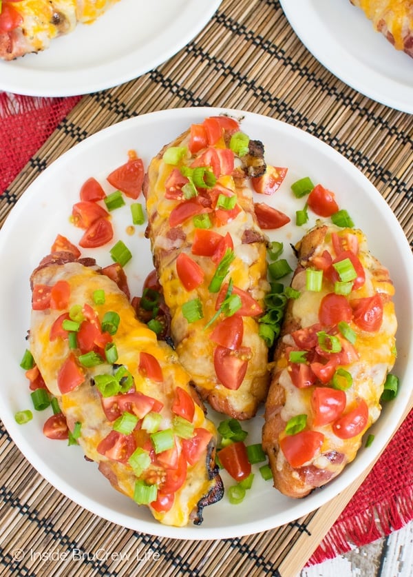 Broccoli Cheese Stuffed Pork Tenderloins - hiding broccoli and cheese inside these cheese & bacon covered tenderloins makes an amazing dinner recipe!