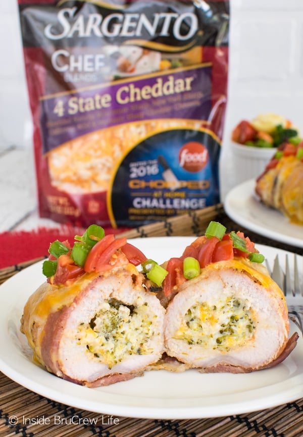 Cheese, broccoli, and tomatoes make these Broccoli Cheese Stuffed Pork Tenderloins a great dinner recipe for the grill.