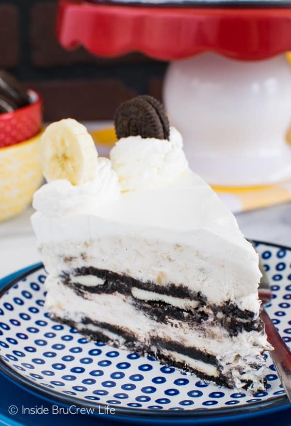 Oreo Banana Cream Icebox Cake - Inside BruCrew Life