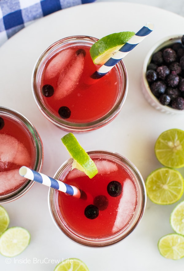 Sparkling Key Lime Fruit Punch 